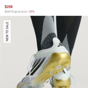 Adidas F50 Soccer Cleats - White, Gold, and Purple